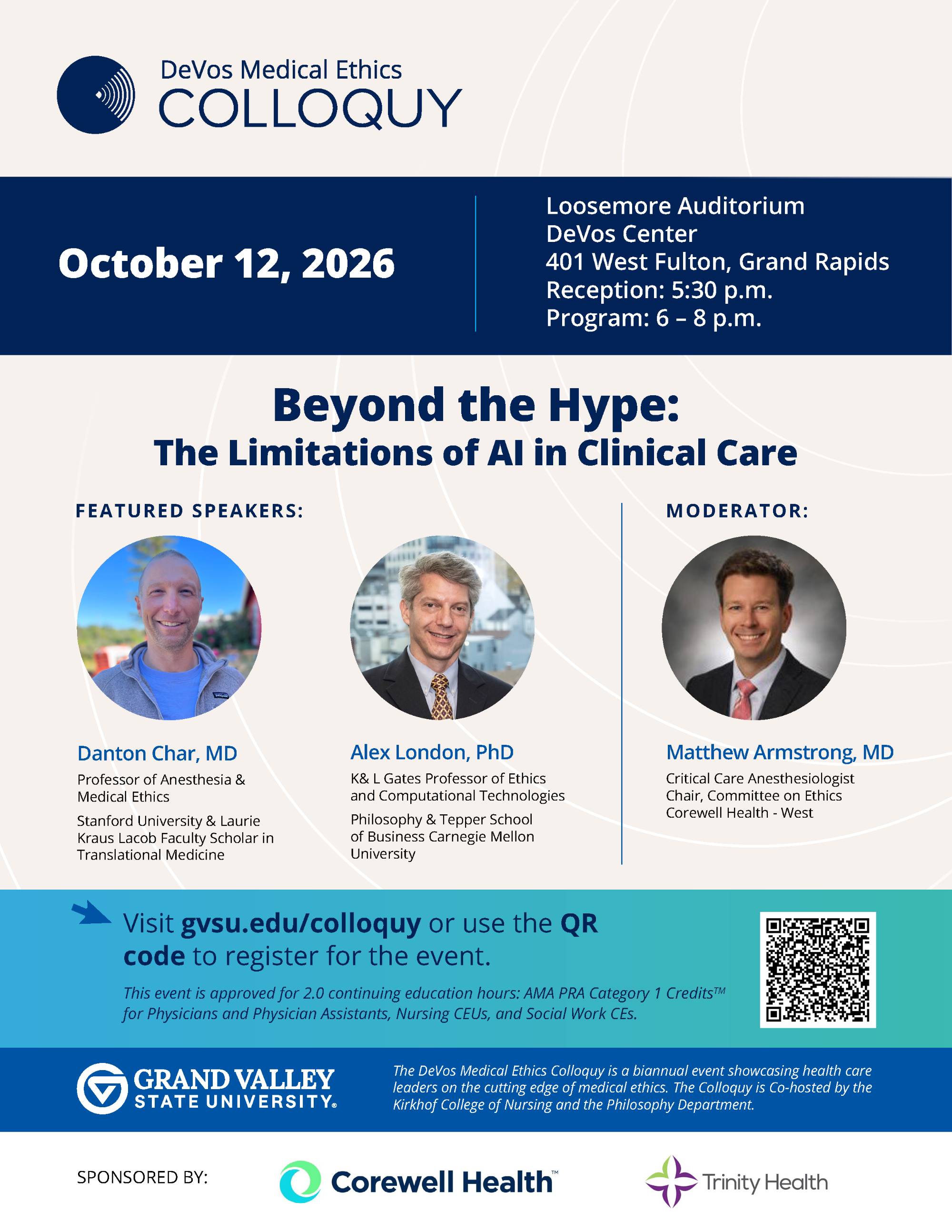 2026 Fall DeVos Medical Ethics Colloquy